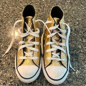 Converse Chuck Taylor all star chunky glitter high top girls size 13